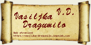 Vasiljka Dragumilo vizit kartica